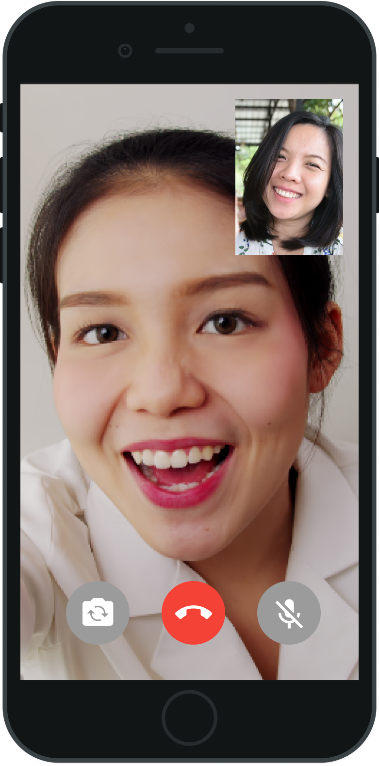 iPhone screen of app